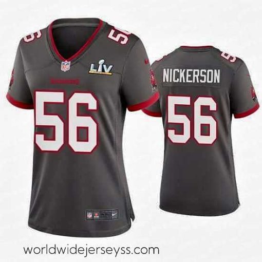 Finely crafted Hardy Nickerson Buccaneers Pewter Super Bowl Lv Game Jersey