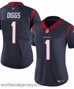 Marvelously styled Houston Texans 1 Stefon Diggs Navy Vapor Untouchable Limited Stitched Jersey