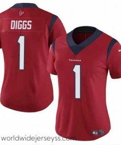 Superbly made Houston Texans 1 Stefon Diggs Red Vapor Untouchable Limited Stitched Jersey