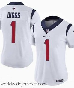 Superbly made Houston Texans 1 Stefon Diggs White Vapor Untouchable Limited Stitched Jersey