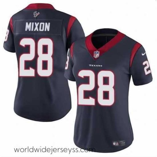 Exquisitely designed Houston Texans 28 Joe Mixon Navy Vapor Untouchable Limited Stitched Jersey
