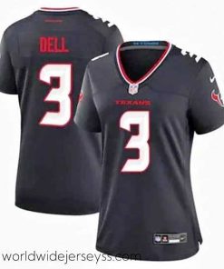 Finely crafted Houston Texans 3 Tank Dell Navy 2024 Alternate F.U.S.E Vapor Stitched Football Jersey
