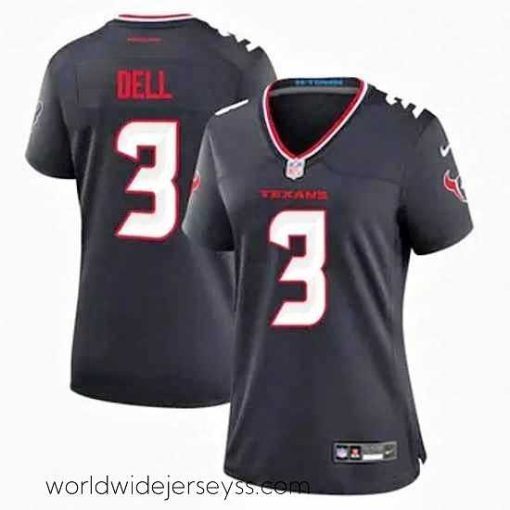 Finely crafted Houston Texans 3 Tank Dell Navy 2024 Alternate F.U.S.E Vapor Stitched Football Jersey