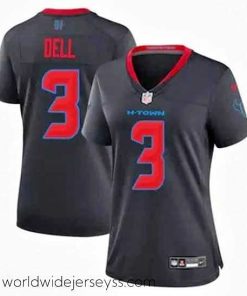 Exquisitely designed Houston Texans 3 Tank Dell Navy Blue 2024 Alternate F.U.S.E Vapor Stitched Football Jersey