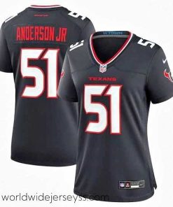 Exceptionally fashioned Houston Texans 51 Will Anderson Jr  Navy 2024 Stitched Jersey