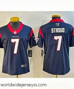 Finely crafted Houston Texans 7 C J  Stroud Navy Vapor Untouchable Limited Stitched Jersey  28Run Small 29