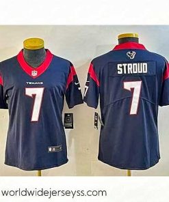 Marvelously styled Houston Texans 7 C J  Stroud Navy Vapor Untouchable Limited Stitched Jersey