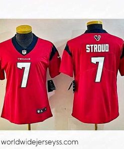 Finely crafted Houston Texans 7 C J  Stroud Red Vapor Untouchable Limited Stitched Jersey  28Run Small 29