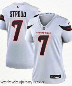 Exquisitely designed Houston Texans 7 C J  Stroud White 2024 Stitched Jersey