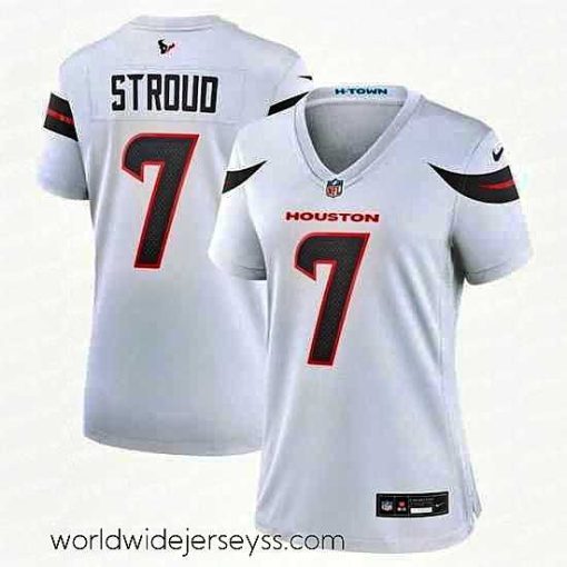 Exquisitely designed Houston Texans 7 C J  Stroud White 2024 Stitched Jersey