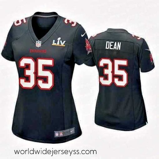 Exceptionally fashioned Jamel Dean Buccaneers Black Super Bowl Lv Game Fashion Jersey