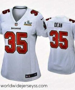 Exceptionally fashioned Jamel Dean Buccaneers White Super Bowl Lv Game Fashion Jersey