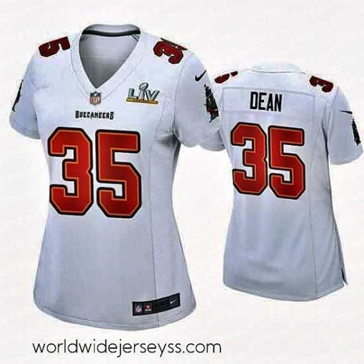 Exceptionally fashioned Jamel Dean Buccaneers White Super Bowl Lv Game Fashion Jersey