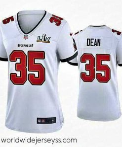 Superbly made Jamel Dean Buccaneers White Super Bowl Lv Game Jersey
