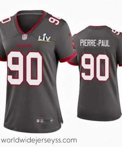 Finely crafted Jason Pierre Paul Buccaneers Pewter Super Bowl Lv Game Jersey