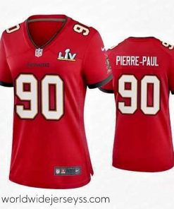 Superbly made Jason Pierre Paul Buccaneers Red Super Bowl Lv Game Jersey