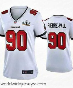 Marvelously styled Jason Pierre Paul Buccaneers White Super Bowl Lv Game Jersey
