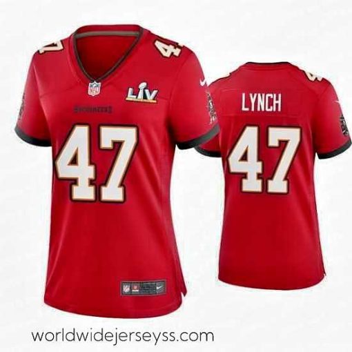 Marvelously styled John Lynch Buccaneers Red Super Bowl Lv Game Jersey