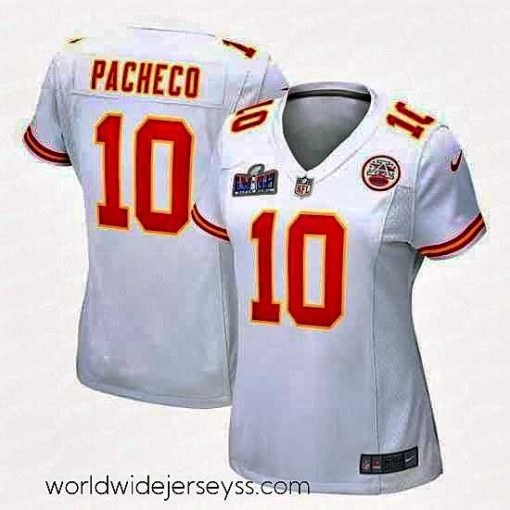Superbly made Kansas City Chiefs 10 Isiah Pacheco White 2023 F.U.S.E  Vapor Untouchable Limited Stitched 2024 Super Bowl LVIII Jersey