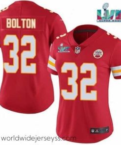 Exquisitely designed Kansas City Chiefs 32 Nick Bolton Red Super Bowl LVII Patch Vapor Stitched Jersey