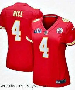 Exquisitely designed Kansas City Chiefs 4 Rashee Rice Red 2023 F.U.S.E  Vapor Untouchable Limited Stitched 2024 Super Bowl LVIII Jersey