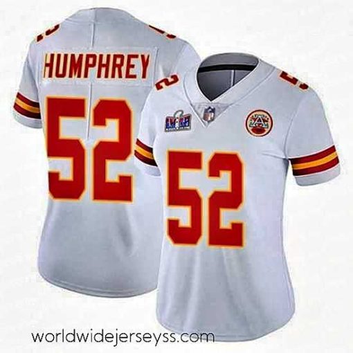 Finely crafted Kansas City Chiefs 52 Creed Humphrey White Vapor Untouchable Limited Stitched Football 2024 Super Bowl LVIII Jersey