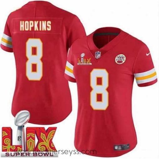 Superbly made Kansas City Chiefs DeAndre Hopkins #8 Red 2024 2025 Super Bowl LIX F.U.S.E Stitched NFL Jersey