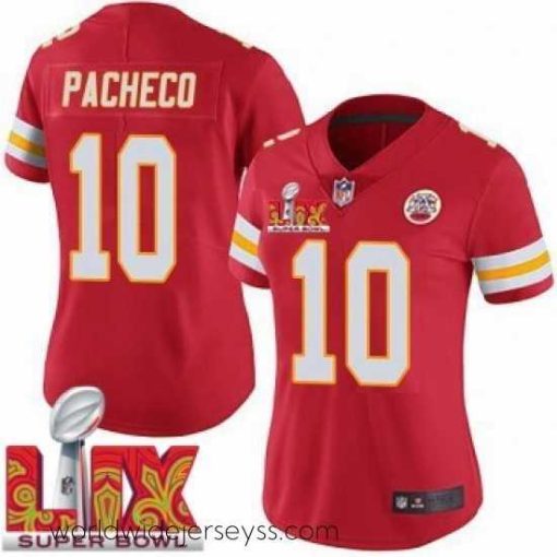Exceptionally fashioned Kansas City Chiefs Isiah Pacheco #10 Red 2024 2025 Super Bowl LIX F.U.S.E Stitched Jersey