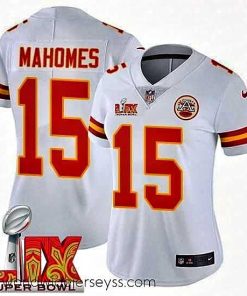 Finely crafted Kansas City Chiefs Patrick Mahomes #15 White 2024 2025 Super Bowl LIX F.U.S.E Stitched Jersey