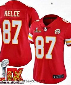 Superbly made Kansas City Chiefs Travis Kelce #87 Red 2024 2025 Super Bowl LIX F.U.S.E Stitched Jersey