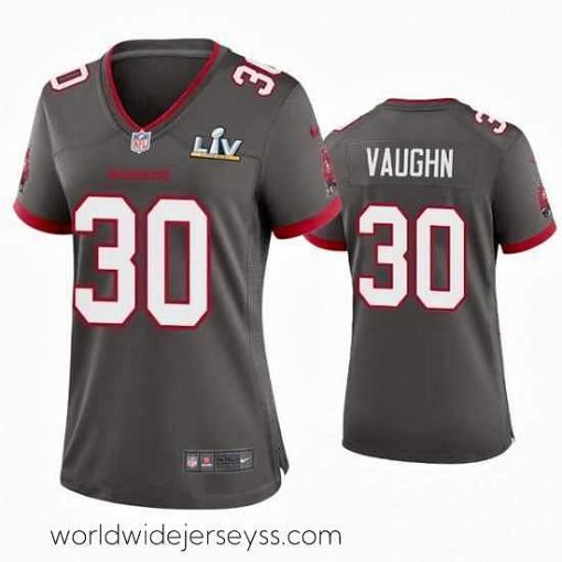 Exceptionally fashioned Ke'Shawn Vaughn Buccaneers Pewter Super Bowl Lv Game Jersey