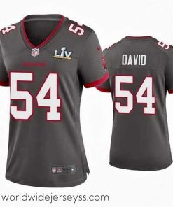 Superbly made Lavonte David Buccaneers Pewter Super Bowl Lv Game Jersey