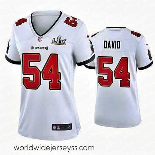 Superbly made Lavonte David Buccaneers White Super Bowl Lv Game Jersey