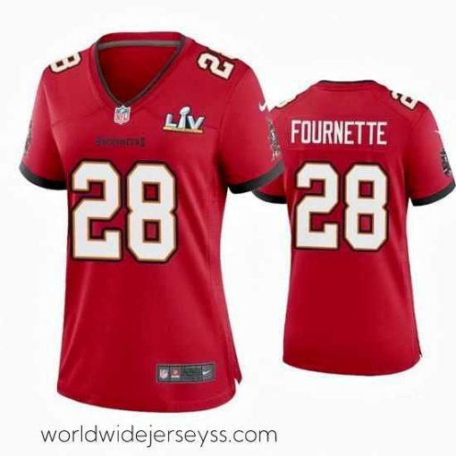 Marvelously styled Leonard Fournette Buccaneers Red Super Bowl Lv Game Jersey