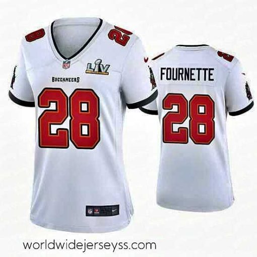 Superbly made Leonard Fournette Buccaneers White Super Bowl Lv Game Jersey