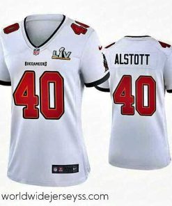 Marvelously styled Mike Alstott Buccaneers White Super Bowl Lv Game Jersey