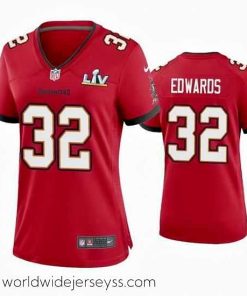 Exquisitely designed Mike Edwards Buccaneers Red Super Bowl Lv Game Jersey