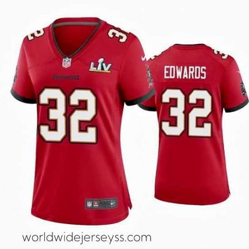 Exquisitely designed Mike Edwards Buccaneers Red Super Bowl Lv Game Jersey