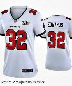 Exceptionally fashioned Mike Edwards Buccaneers White Super Bowl Lv Game Jersey