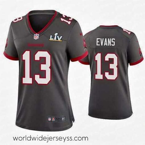 Exceptionally fashioned Mike Evans Buccaneers Pewter Super Bowl Lv Game Jersey