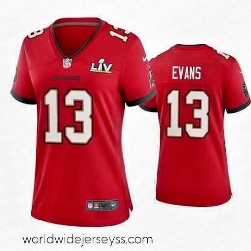 Marvelously styled Mike Evans Buccaneers Red Super Bowl Lv Game Jersey