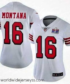 Marvelously styled NFL San Francisco 49ers 16 Joe Montana White Throwback Vapor Untouchable Limited Stitched 2024 Super Bowl LVIII Jersey