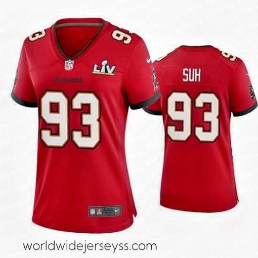 Marvelously styled Ndamukong Suh Buccaneers Red Super Bowl Lv Game Jersey