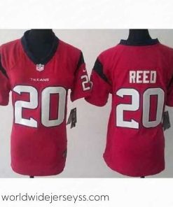 Finely crafted Nike Houston Texans 20 Ed Reed Red NFL Jerseys