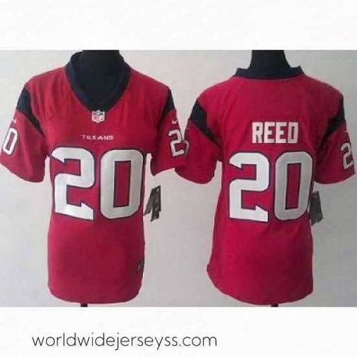 Finely crafted Nike Houston Texans 20 Ed Reed Red NFL Jerseys