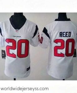 Exquisitely designed Nike Houston Texans 20 Ed Reed White NFL Jerseys
