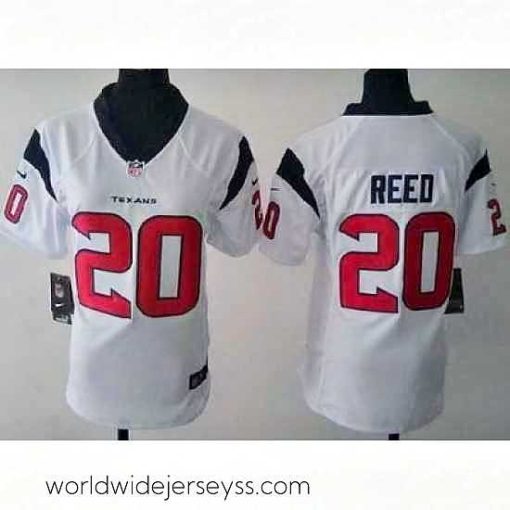 Exquisitely designed Nike Houston Texans 20 Ed Reed White NFL Jerseys