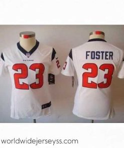 Finely crafted Nike Houston Texans #23 Foster White [Women's NIKE LIMITED Jersey]