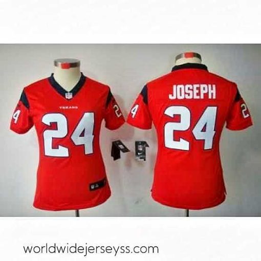 Exceptionally fashioned Nike Houston Texans #24 Johnathan Joseph Red Color[NIKE LIMITED Jersey]