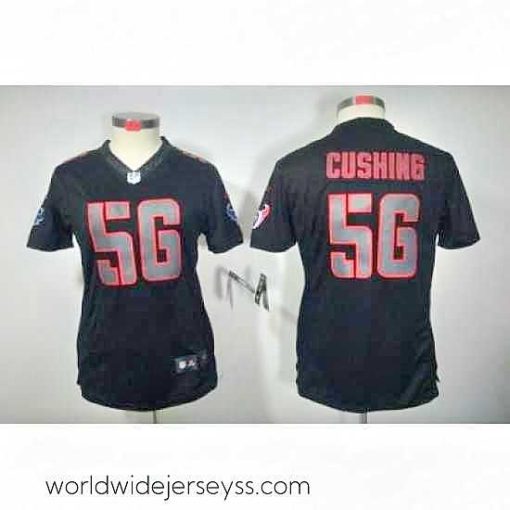 Marvelously styled Nike Houston Texans 56# Brian Cushing Black Jerseys(Impact Limited)